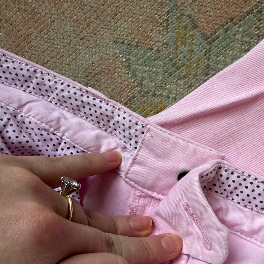 Joules Women Slim Chino Pants in Pale Pink US 8 - Picture 6 of 7